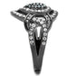 TK2679 - IP Light Black  (IP Gun) Stainless Steel Ring with Top Grade Crystal  in Multi Color-3