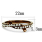 TK2687 - IP Coffee light Stainless Steel Ring with Top Grade Crystal  in Clear-1