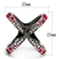 TK2696 - IP Light Black  (IP Gun) Stainless Steel Ring with Top Grade Crystal  in Multi Color-1