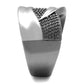 TK2700 - Two Tone IP Light Black (IP Gun) Stainless Steel Ring with No Stone-3