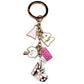 TK2717 - IP Coffee light Stainless Steel Key Ring with Epoxy  in Multi Color-2