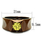 TK2773 - IP Coffee light Stainless Steel Ring with AAA Grade CZ  in Topaz-1