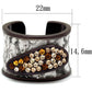 TK2781 - IP Dark Brown (IP coffee) Stainless Steel Ring with Top Grade Crystal  in Multi Color-1