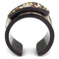 TK2781 - IP Dark Brown (IP coffee) Stainless Steel Ring with Top Grade Crystal  in Multi Color-2