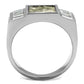 TK2784 - No Plating Stainless Steel Ring with AAA Grade CZ  in Clear-2