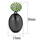TK2786 - IP Black(Ion Plating) Stainless Steel Earrings with Top Grade Crystal  in Multi Color-1
