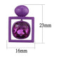 TK2789 - No Plating Stainless Steel Earrings with Top Grade Crystal  in Fuchsia-1