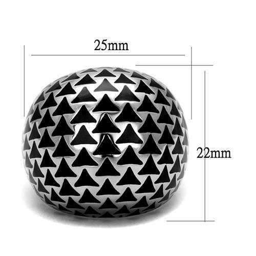 TK2830 - High polished (no plating) Stainless Steel Ring with No Stone-1