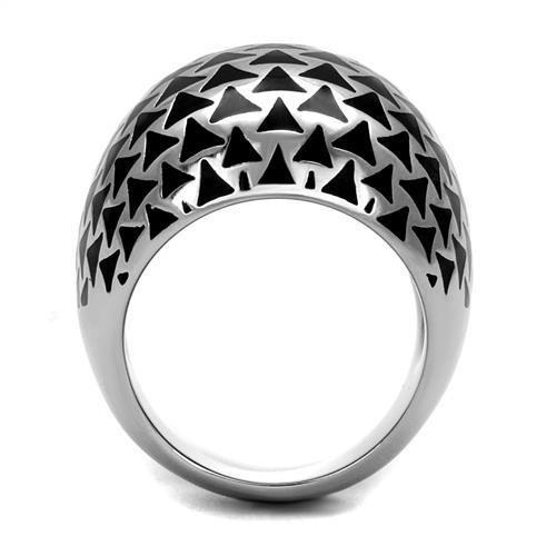 TK2830 - High polished (no plating) Stainless Steel Ring with No Stone-2