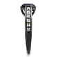 TK2832 - IP Light Black  (IP Gun) Stainless Steel Ring with Precious Stone Amethyst Crystal in Amethyst-3