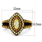 TK2838 - IP Coffee light Stainless Steel Ring with AAA Grade CZ  in Citrine Yellow-1