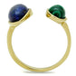 TK2906 - IP Gold(Ion Plating) Stainless Steel Ring with Precious Stone Lapis in Montana-2