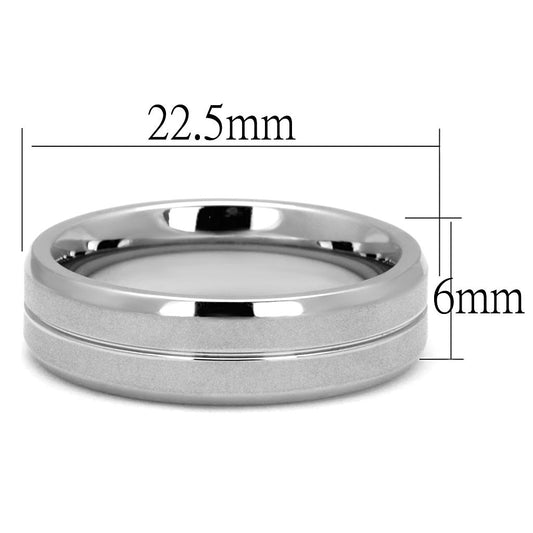 TK2917 - High polished (no plating) Stainless Steel Ring with No Stone-1