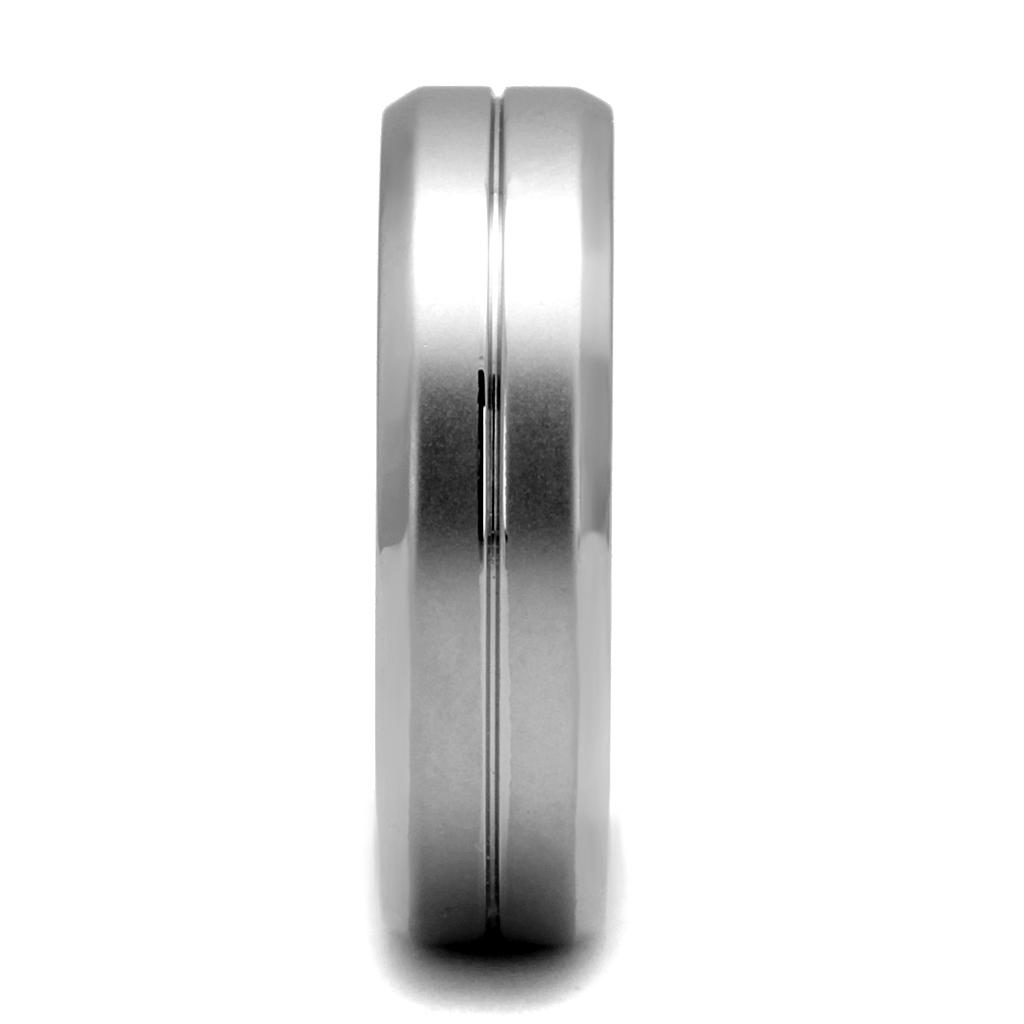 TK2917 - High polished (no plating) Stainless Steel Ring with No Stone-3