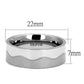 TK2918 - High polished (no plating) Stainless Steel Ring with No Stone-1