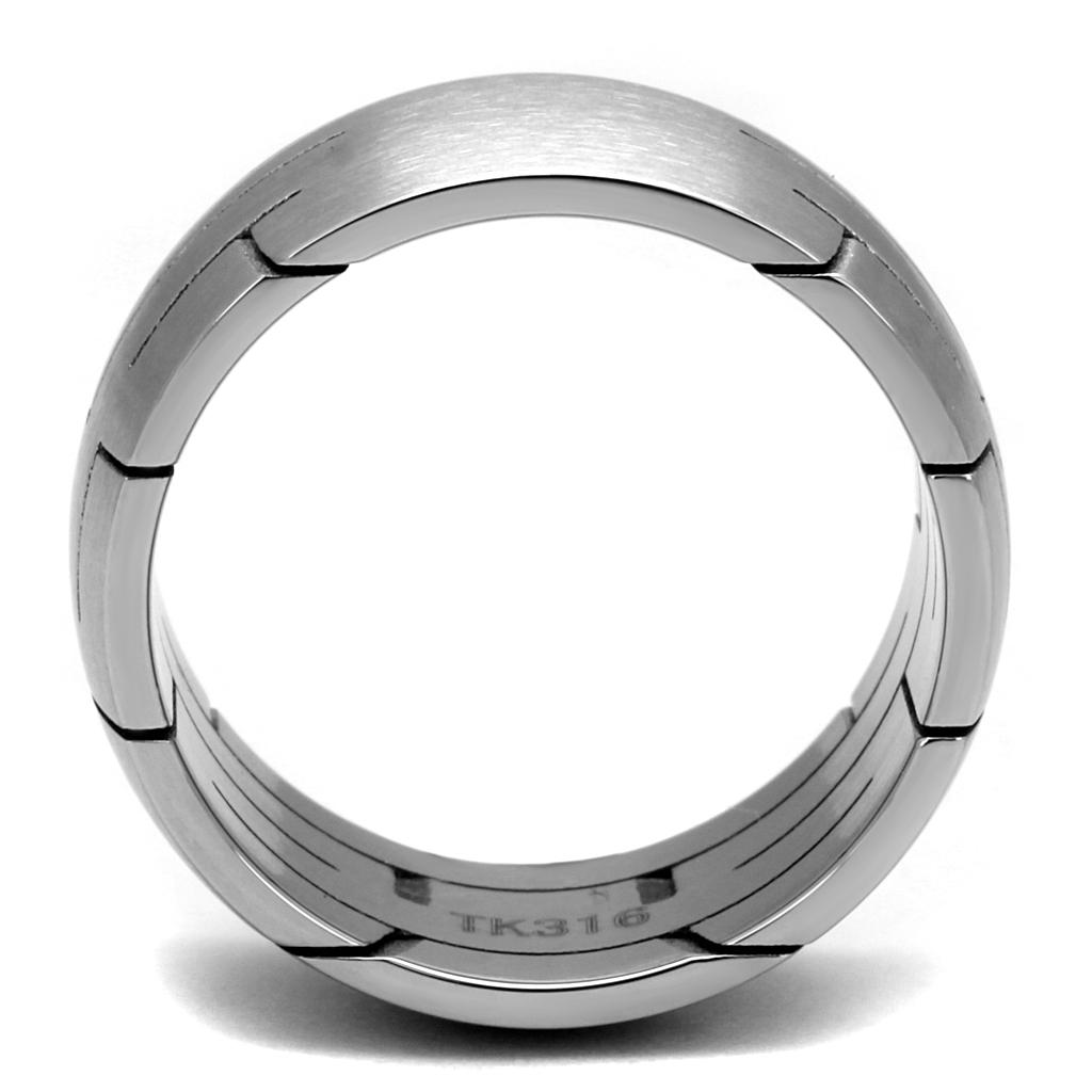TK2920 - High polished (no plating) Stainless Steel Ring with No Stone-2