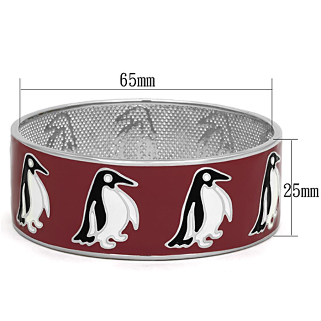 TK292 - High polished (no plating) Stainless Steel Bangle with No Stone-1