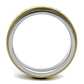 TK2939 - Two-Tone IP Gold (Ion Plating) Stainless Steel Ring with No Stone-2
