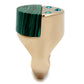 TK2986 - IP Rose Gold(Ion Plating) Stainless Steel Ring with Synthetic MALACHITE in Emerald-3