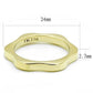 TK3033 - IP Gold(Ion Plating) Stainless Steel Ring with No Stone-1