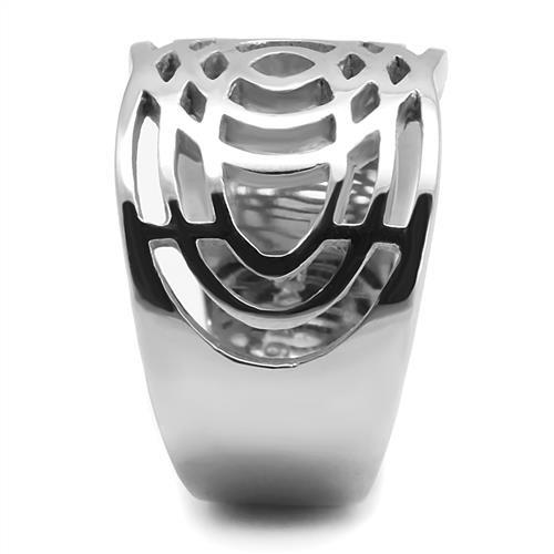 TK3039 - High polished (no plating) Stainless Steel Ring with No Stone-3