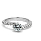 TK3094 - High polished (no plating) Stainless Steel Ring with AAA Grade CZ  in Clear-1