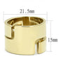 TK3118 - IP Gold(Ion Plating) Stainless Steel Ring with No Stone-1