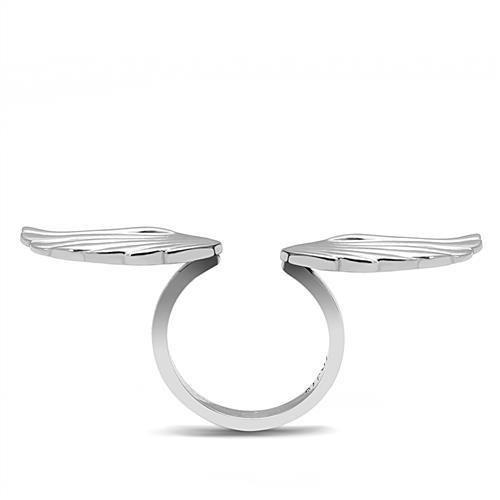 TK3145 - High polished (no plating) Stainless Steel Ring with No Stone-2