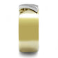TK3184 - Two-Tone IP Gold (Ion Plating) Stainless Steel Ring with No Stone-3