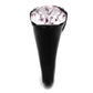 TK3213 - IP Black(Ion Plating) Stainless Steel Ring with Top Grade Crystal  in Light Amethyst-3