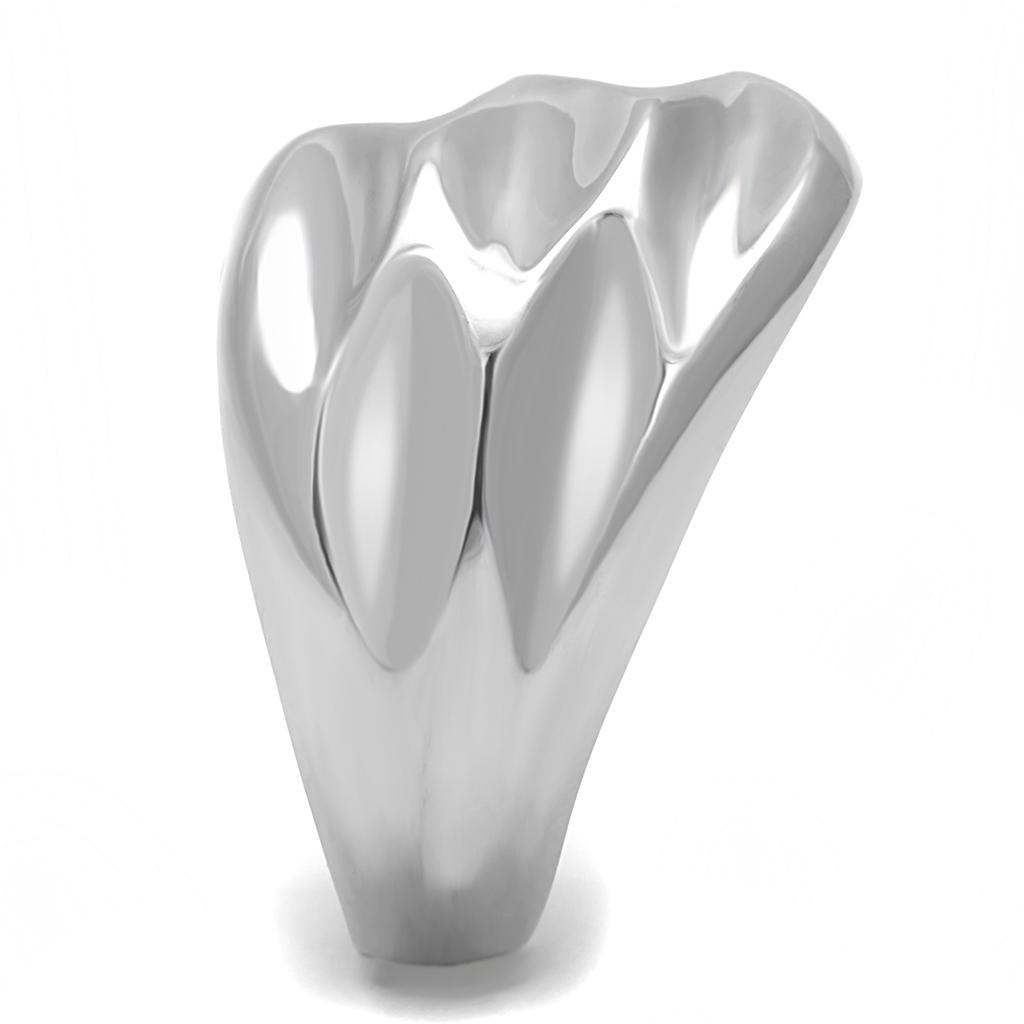 TK3262 - High polished (no plating) Stainless Steel Ring with No Stone-3