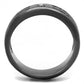 TK3275 - IP Light Black  (IP Gun) Stainless Steel Ring with AAA Grade CZ  in Clear-2
