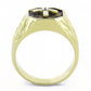 TK3464 - IP Gold(Ion Plating) Stainless Steel Ring with Top Grade Crystal  in Clear-2