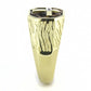 TK3464 - IP Gold(Ion Plating) Stainless Steel Ring with Top Grade Crystal  in Clear-3