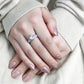 TK3505 - High polished (no plating) Stainless Steel Ring with AAA Grade CZ  in Clear-4