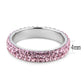 TK3543 - High polished (no plating) Stainless Steel Ring with Top Grade Crystal  in Light Rose-1