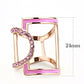 TK3561 - IP Rose Gold(Ion Plating) Stainless Steel Ring with Top Grade Crystal  in Light Rose-1