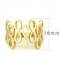 TK3569 - IP Gold(Ion Plating) Stainless Steel Ring with No Stone-1