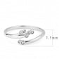 TK3570 - No Plating Stainless Steel Ring with AAA Grade CZ  in Clear-1
