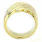 TK3576 - IP Gold(Ion Plating) Stainless Steel Ring with No Stone-2