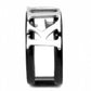 TK3583 - Two-Tone IP Black (Ion Plating) Stainless Steel Ring with No Stone-3