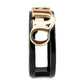 TK3584 - IP Rose Gold+ IP Black (Ion Plating) Stainless Steel Ring with No Stone-3