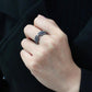 TK3594 - IP Black(Ion Plating) Stainless Steel Ring with Top Grade Crystal  in Clear-4