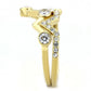 TK3596 - IP Gold(Ion Plating) Stainless Steel Ring with AAA Grade CZ  in Clear-3