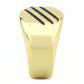 TK3598 - IP Gold(Ion Plating) Stainless Steel Ring with No Stone-3