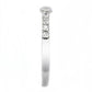 TK3607 - No Plating Stainless Steel Ring with AAA Grade CZ  in Clear-3