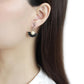 TK3612 - No Plating Stainless Steel Earrings with Synthetic Pearl in White-2