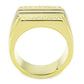 TK3618 - IP Gold(Ion Plating) Stainless Steel Ring with Top Grade Crystal  in Clear-2