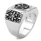 TK3621 - High polished (no plating) Stainless Steel Ring with AAA Grade CZ  in Clear-3