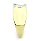 TK3630 - Two-Tone IP Gold (Ion Plating) Stainless Steel Ring with No Stone-3